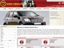 Tablet Screenshot of globalvehiclesperu.com